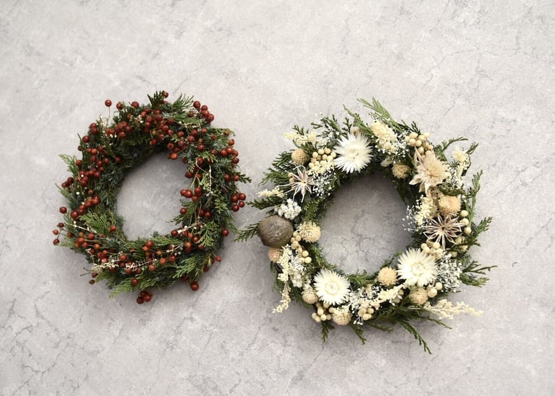 野バラシンプルリース | mio Dry Flower Shop