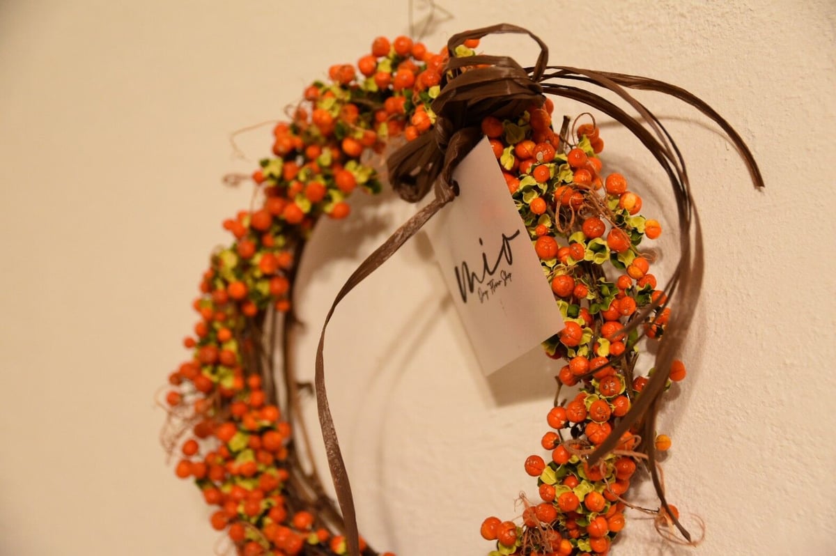 再販】ツルウメモドキのリース | mio Dry Flower Shop