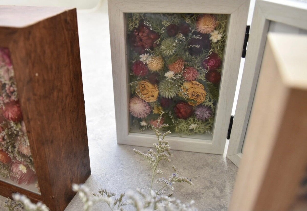 フォトフレーム フラワーボックス White | mio Dry Flower Shop