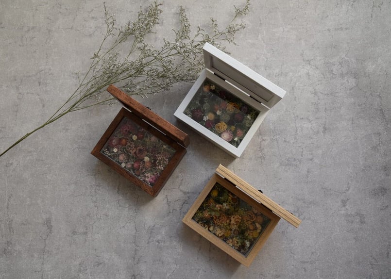 フォトフレーム フラワーボックス White | mio Dry Flower Shop
