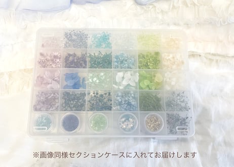 お花とビーズのセット（赤or青）
