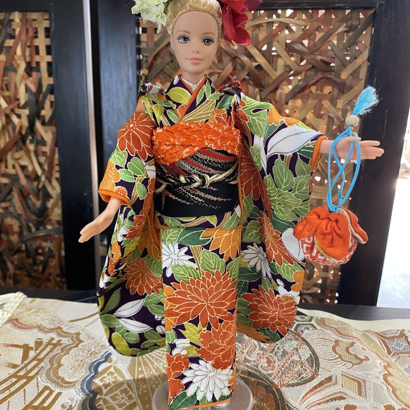 Kimono Barbie Doll✤きものバービー人形（菊らんまん） | KimonoR60