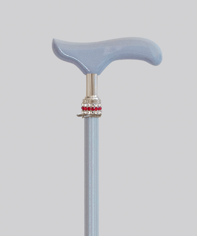 Long-06【グレー】一本杖(ストレートステッキ) 長さ95cm カット可(無償