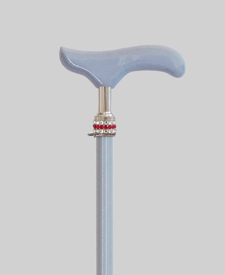 Long-06【グレー】一本杖(ストレートステッキ) 長さ95cm カット可(無償