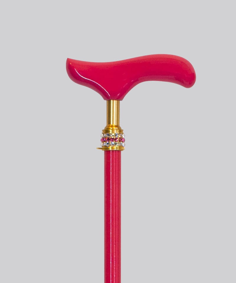 Long-03【ピンク】一本杖(ストレートステッキ) 長さ95cm カット可(無償