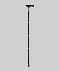 Carry-01【ブラック】折りたたみ杖(コンパクトステッキ) 長さ85cm カット可(無償対応)