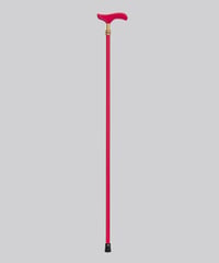 Long-03【ピンク】一本杖(ストレートステッキ) 長さ95cm カット可(無償対応)