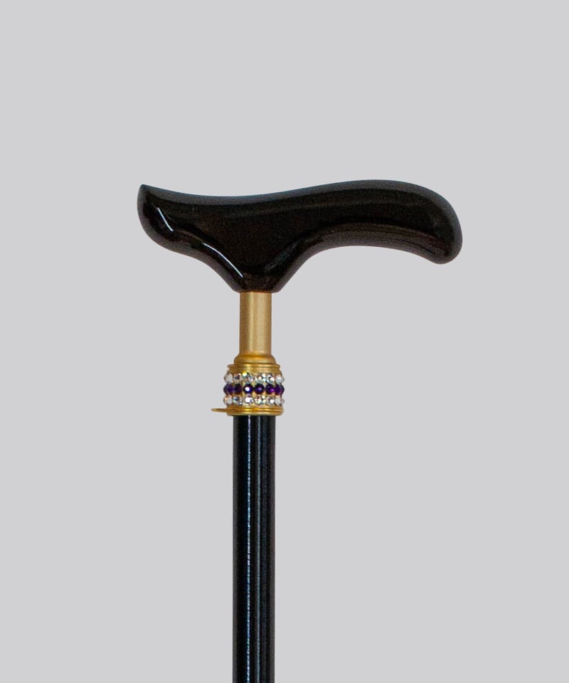 Carry-01【ブラック】折りたたみ杖(コンパクトステッキ) 長さ85cm