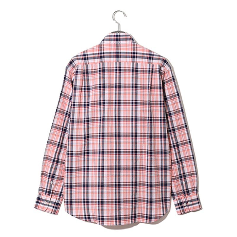 ドビーサッカー生地チェック柄シャツ 「ALPHA」アルファー | ALPHA