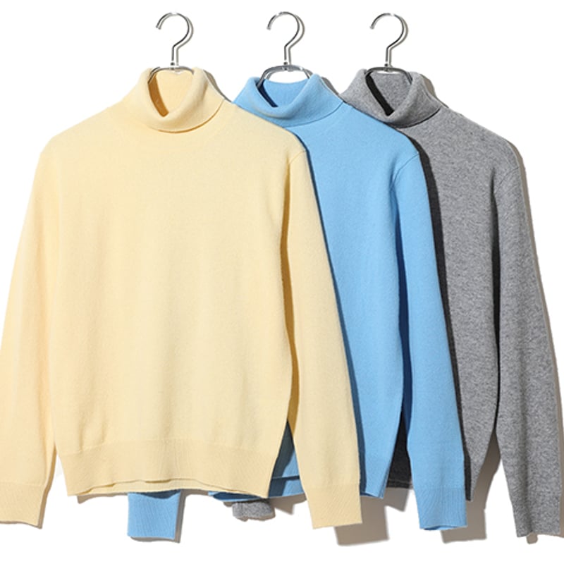 カシミヤ100% レディース タートルネックニット 「ALPHA」アルファー