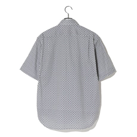 小紋柄ローンプリントシャツ