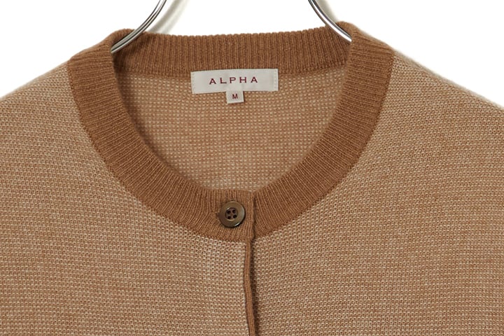 レディースカシミヤ100% カーディガン 「ALPHA」アルファー | ALPHA