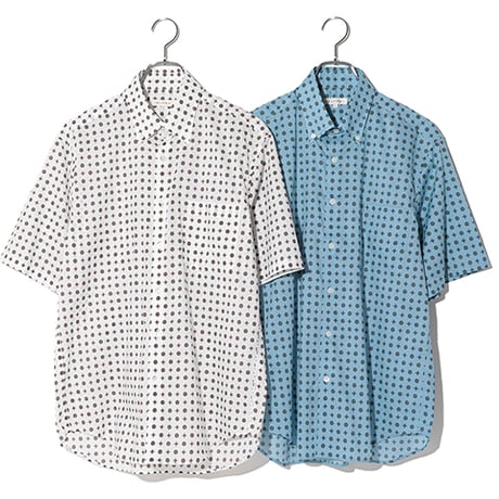 小紋柄シャツ　「ALPHA」アルファー