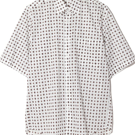 小紋柄シャツ　「ALPHA」アルファー
