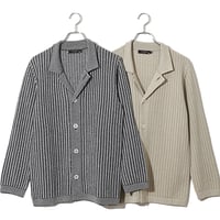 タック編みニットジャケット