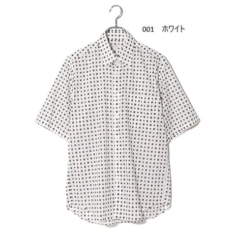 小紋柄シャツ　「ALPHA」アルファー