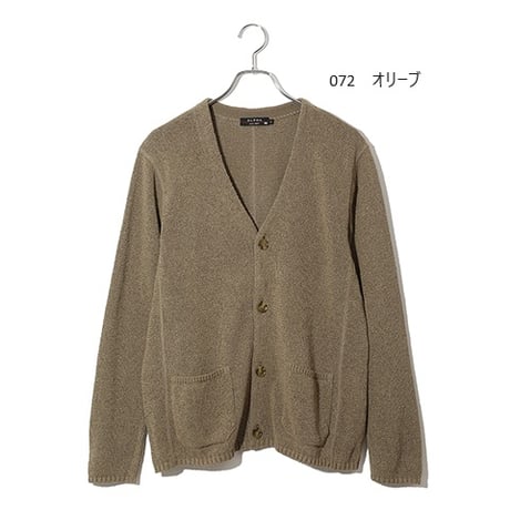和紙ポリエステル混紡ニット　カーディガン
