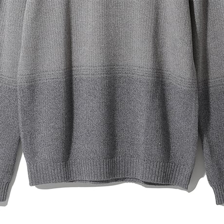グラデーション総柄クルーネック　メンズ