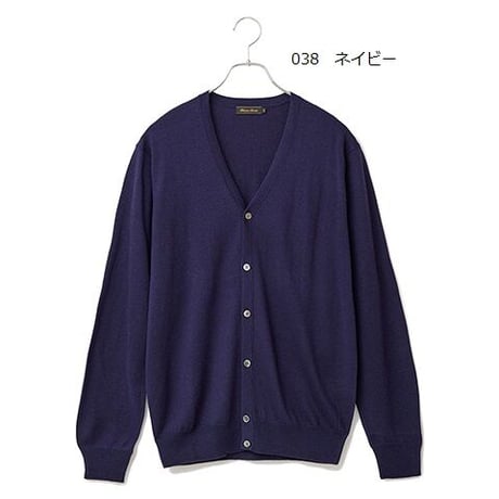 シルクカシミヤ　メンズ　カーディガン　「ALPHA」アルファー