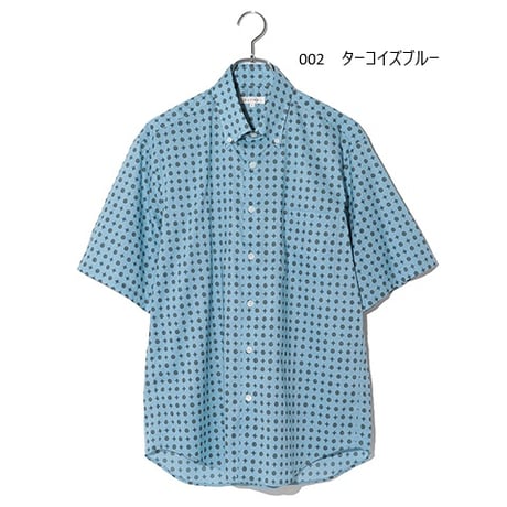 小紋柄シャツ　「ALPHA」アルファー