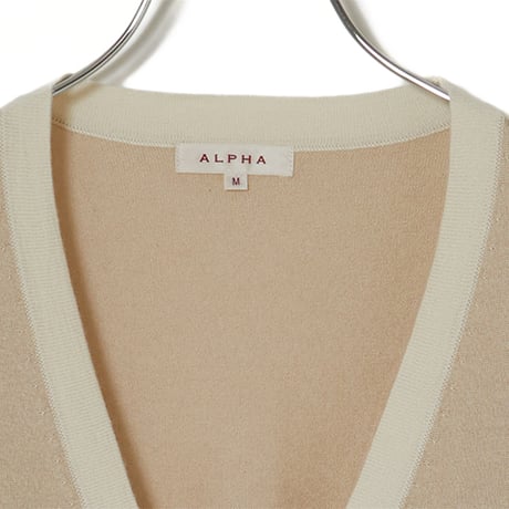 シルクカシミヤ　レディース　カーディガン　「ALPHA」アルファー