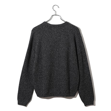カシミヤ100％メンズ　ラグラン袖成型編みカーディガン