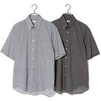 小紋柄ローンプリントシャツ