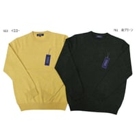 クルーネック　カシミヤ100%　「ALPHA」アルファー