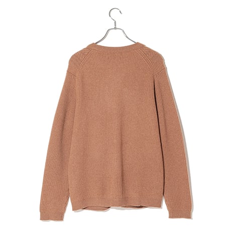 カシミヤ100％メンズ　編み模様カーディガン