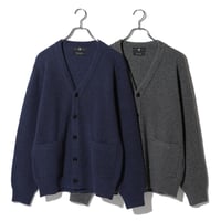 カシミヤ100％メンズ　カーディガン「ALPHA」アルファー
