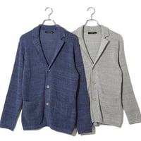 引き揃え編みニットジャケット