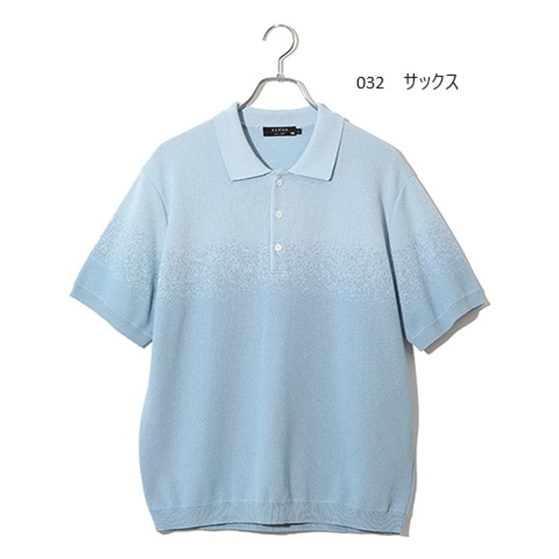 【配送限定】ニットポロシャツ （Light Blue） TIGORA（ティゴラ） ゴルフウェア 半袖シャツ 秋 冬 T.半袖ニットポロ