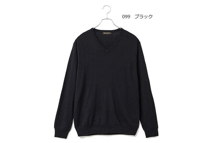 未使用　メンズ　希少　カシミヤシルク肌着　上下　L　カシミヤ95% シルク5% シルクカシミヤ メンズ Vネック 「ALPHA」アルファー | ALPHA ONLINE STORE