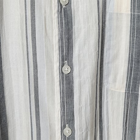 ストライプ柄シャツ　「ALPHA」アルファー