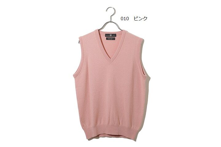 価格改定【新品・未使用】ALPHA カシミヤ Vネック ベスト L 赤 楽天市場】還暦 祝い カシミヤ 100% Vベスト ベスト メンズ 御祝