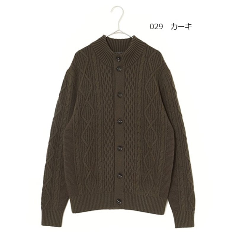 カシミヤ100％メンズ 襟付きカーディガン「ALPHA」アルファー | ALPHA