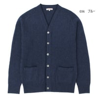 カーディガン　リブ編み　　　　　　　　　　カシミヤ100%