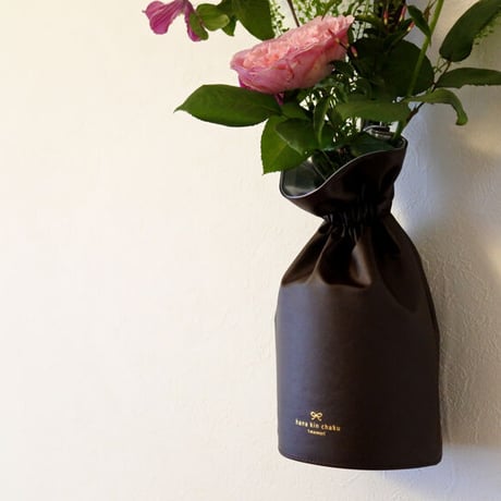 hana kin chaku（花器）｜  M size ｜ PU Leather