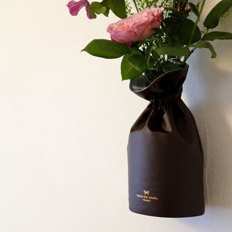 hana kin chaku(花器)| M size | PU Leather | memo hana kin chaku(花器)| M size | PU Leather | memo