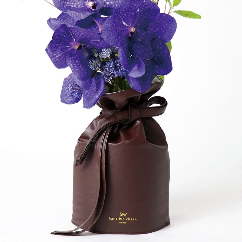 hana kin chaku（花器）｜ M size ｜ PU Leather | memo