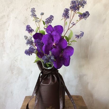 hana kin chaku（花器）｜  M size ｜ PU Leather