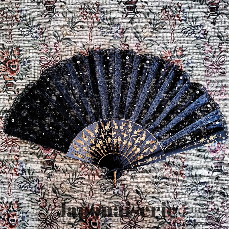 France Antique Race Fan 19世紀後半 フランス アンティーク扇子 アン