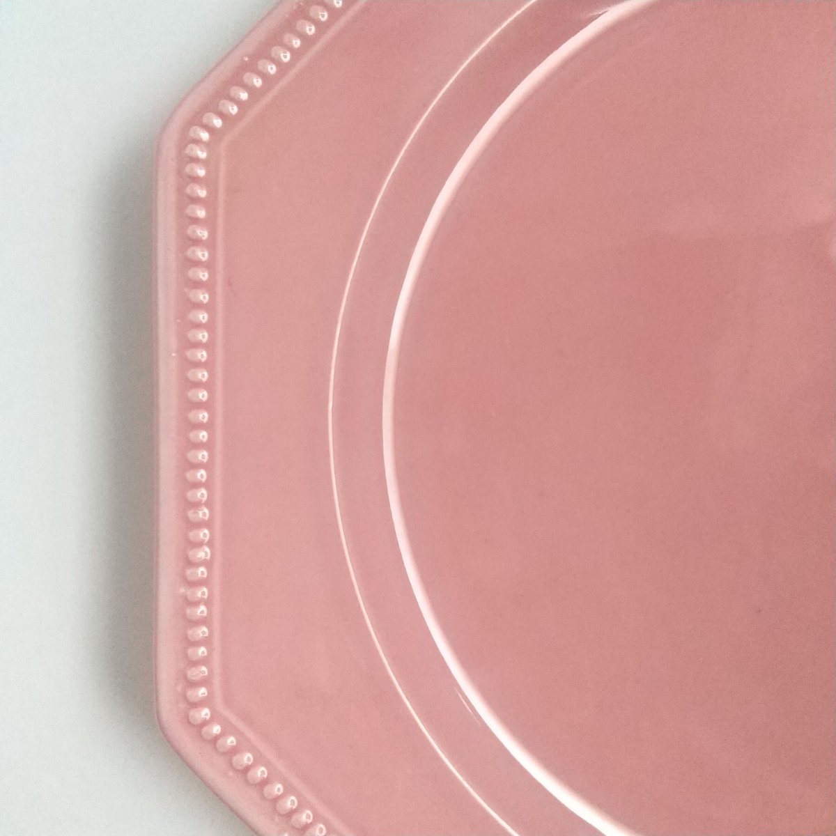 フランス Pichon オクトゴナル プレート ピンク | Portobello 2nd