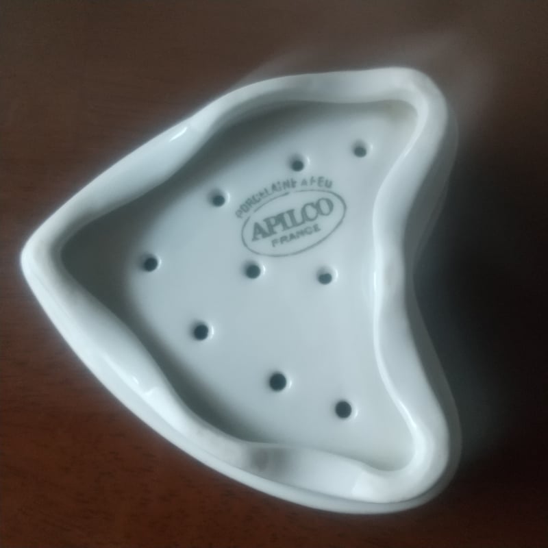 フランス APILCO ハート型容器 クレーム・ダンジュ用 2点セット
