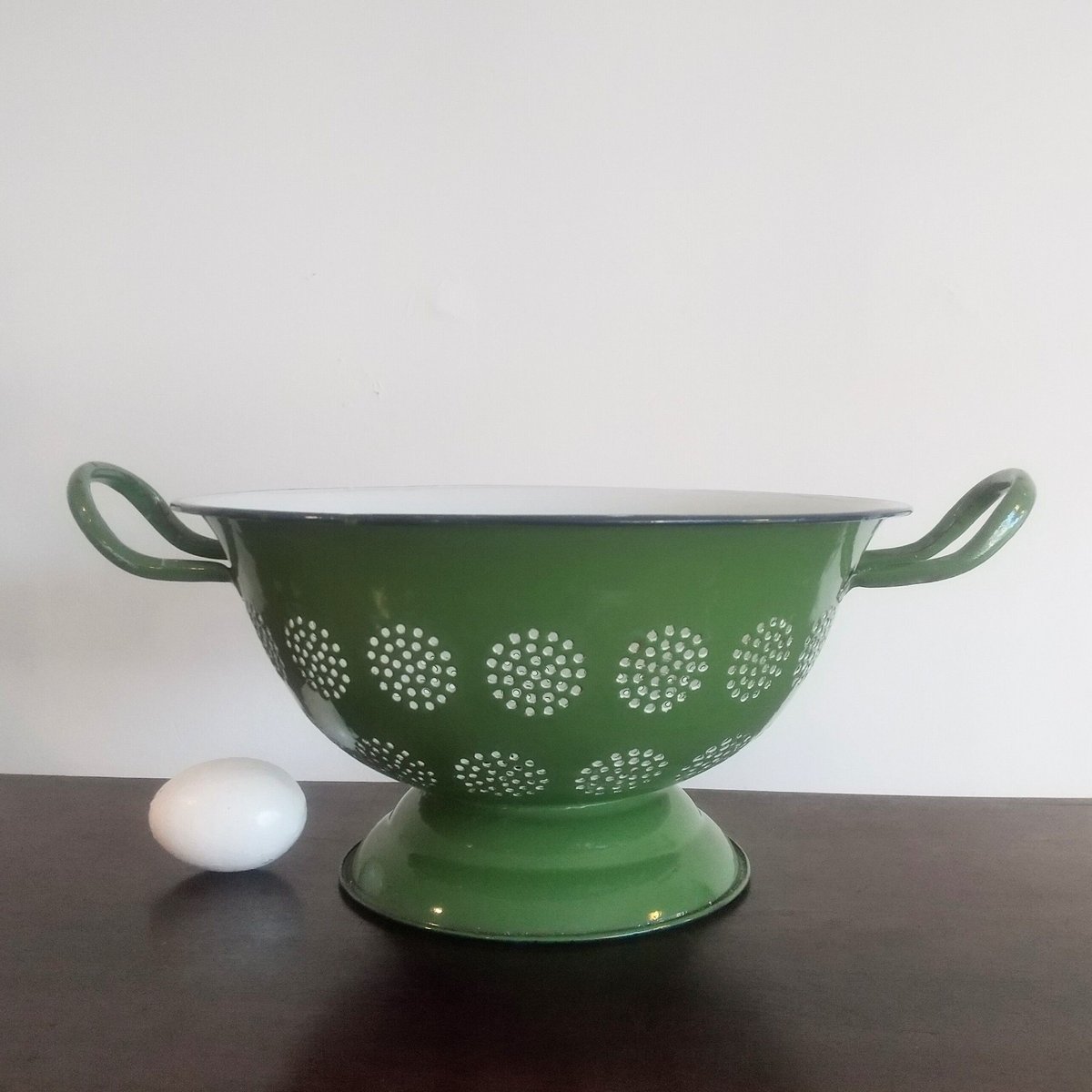 専門店から取り寄せ❤【ヨーロッパアンティーク】❤ホーローコランダー アンティーク専門店から取り寄せ】❤ヨーロッパアンティーク