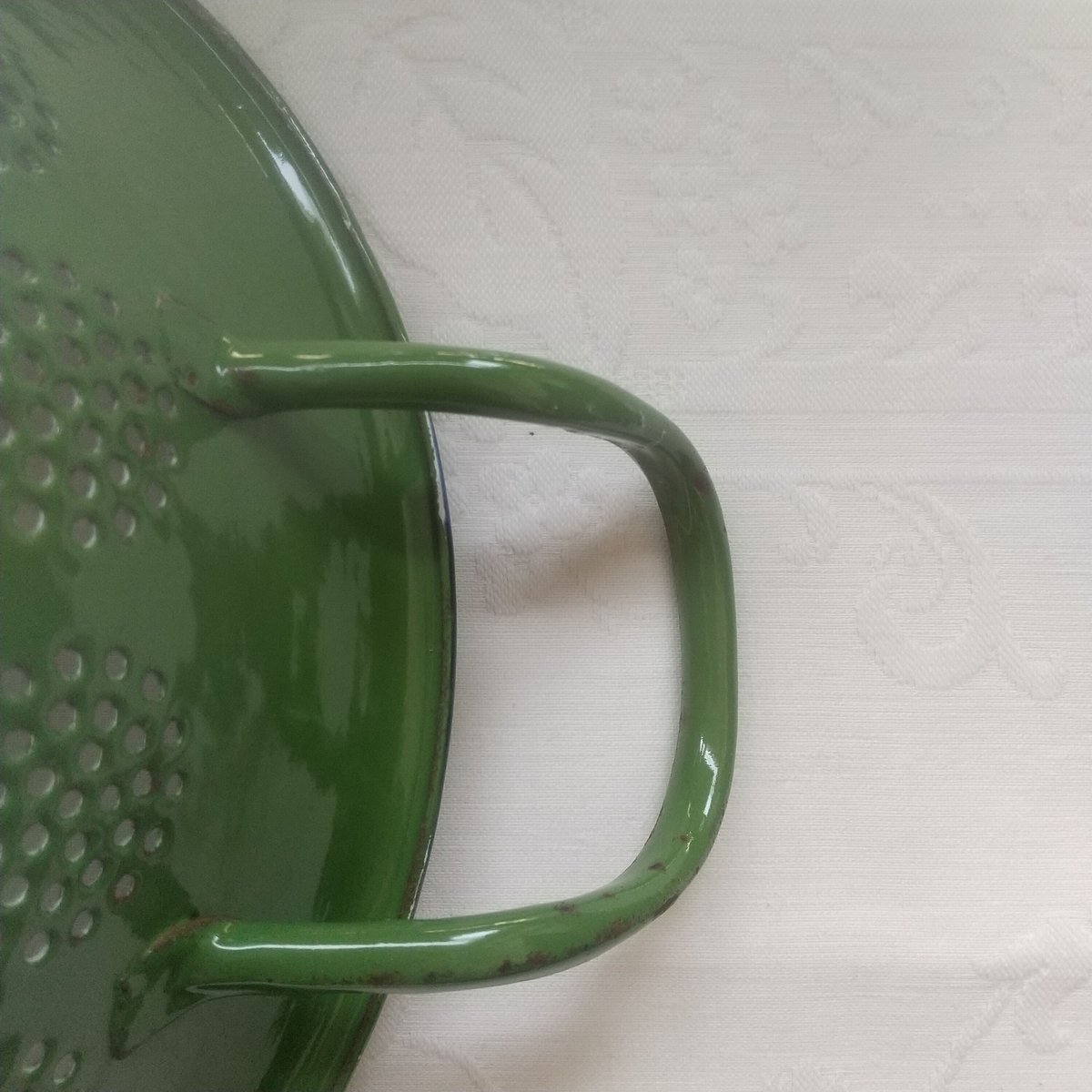 ヨーロッパ アンティーク ホウロウコランダー グリーン | Portobello 2nd