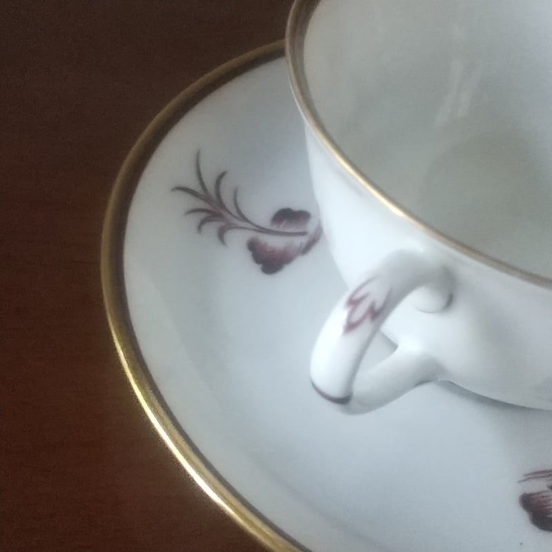 SPODE  デミタスカップ ＆ ソーサー  wicker lane   英国製 SPODE デミタスカップ ＆ ソーサー wicker lane 英国製