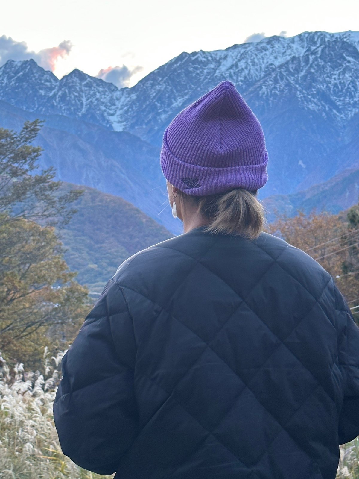 HOCKEY刺繍ビーニー帽 青 HOCKEY刺繍ビーニー帽 青