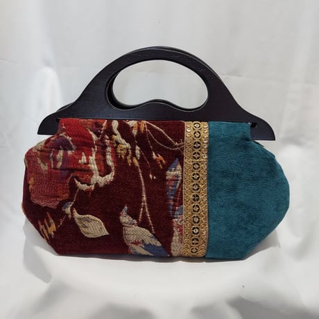 【B-017】WOOD HANDLE BAG  TURKEY