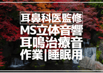耳鼻科医監修｜耳鳴用立体音響｜滝⑥｜作業用･睡眠導入ASMR環境音｜MS録音